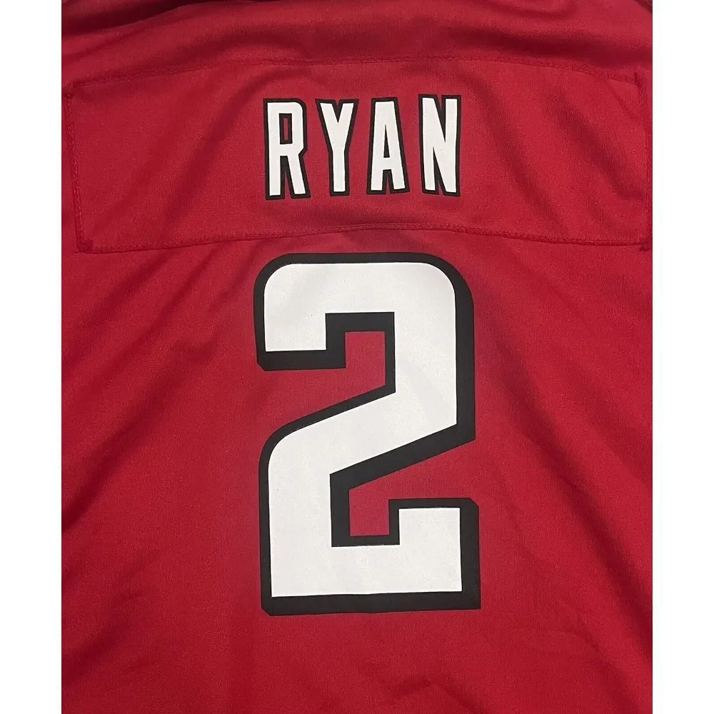 Matt‎ Ryan Atlanta Falcons Jersey Youth L Nike On Field Home Red #2 EUC